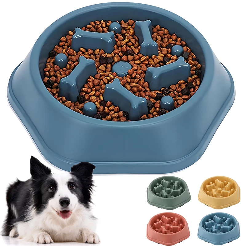 Royal Canin Food Medium - Neuer Slow-Feeder Hundenapf Anti-Verschlucken Welpen-Fressnapf Rutschfester