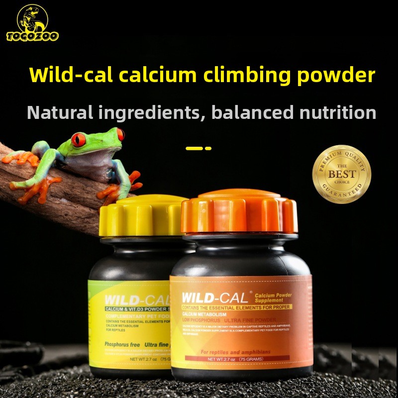 Calcium Powder Reptile - TOGOZOO WILDCAL Reptilien-Kalziumpulver mit D3-Essential-Ergänzung für