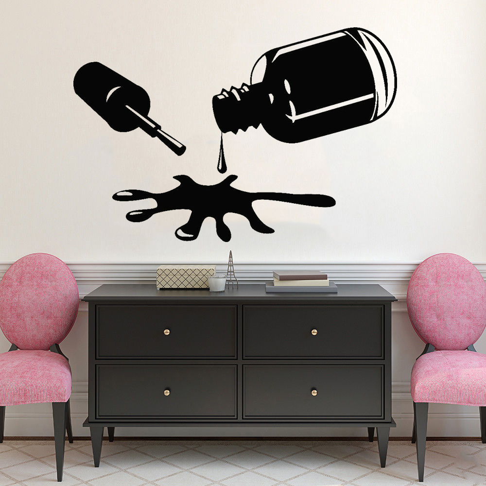 Pvc Panel Background - Nägel Polieren Wand Abziehbilder Schlafzimmer Decor
