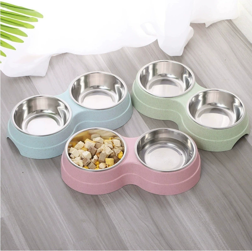 Royal Canin Food Medium - 1 Stück Edelstahl Doppel-Hundenapf mit Rutschfester