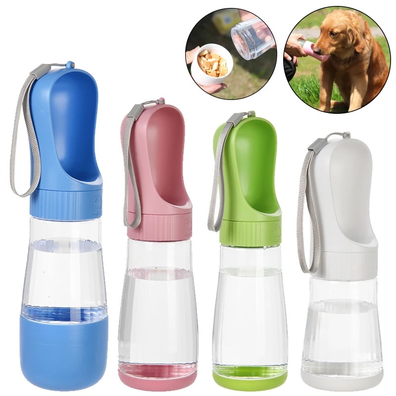 Royal Canin Food Medium - 320ML Tragbare Hundetrinkflasche mit Futterbehälter, 2-in-1