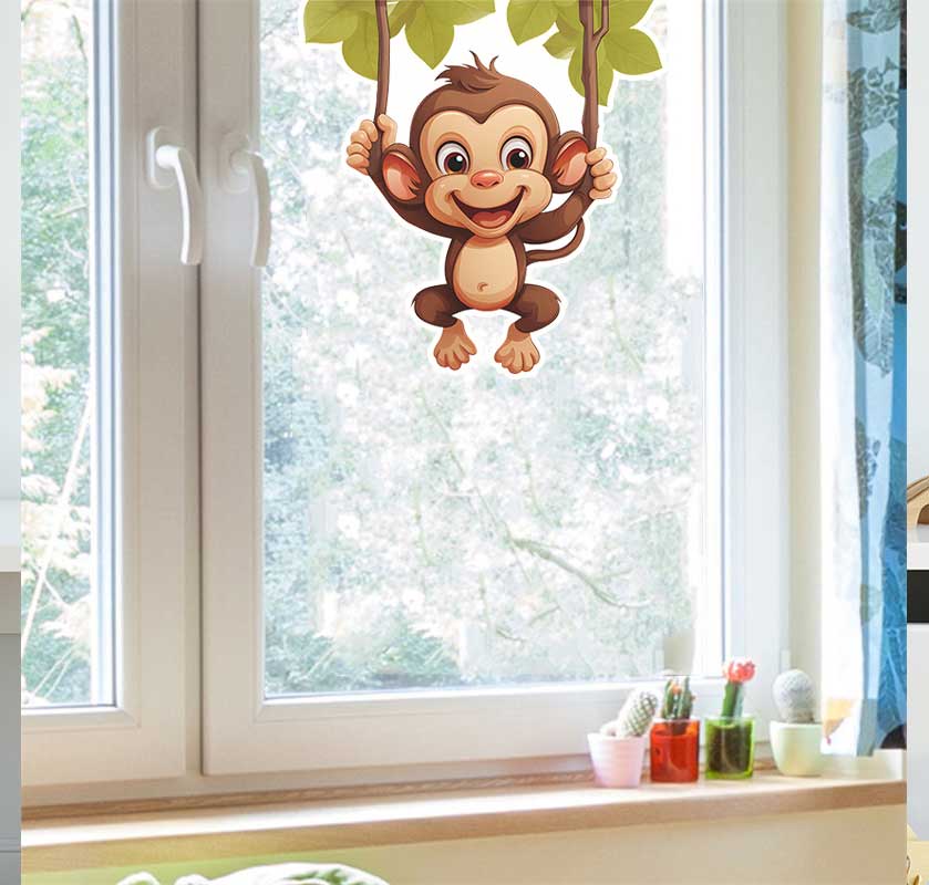 Niedlicher kleiner Affe Wohnzi – Pvc Panel Background Bewertung und Preis