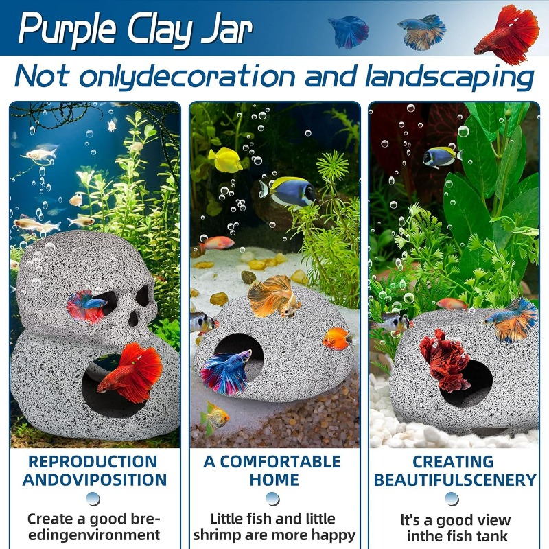 Aquarium-Dekorationen: Höhlen- – Hide Cave Ceramic Bewertung und Preis