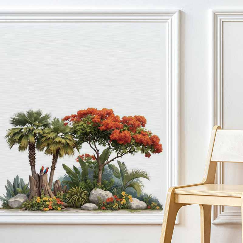 Wandaufkleber mit tropischen P – Pvc Panel Background Bewertung und Preis